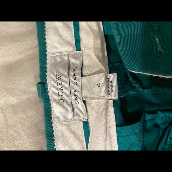 Teal J Crew Capri Pant - Picture 4 of 4